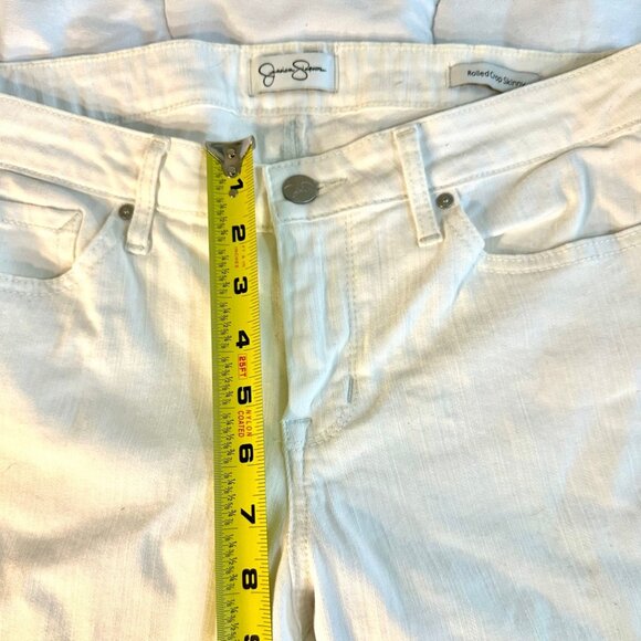 Jessica Simpson Jeans Size 8 Inseam 27 inches Rolled Crop Straight - Picture 4 of 11